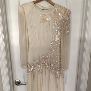Tea length bridal dress